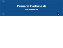 Tablet Screenshot of primaria-carbunesti.ro